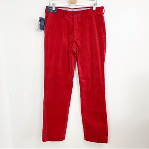 Polo Ralph Lauren Mens Brick Red Corduroy Pants